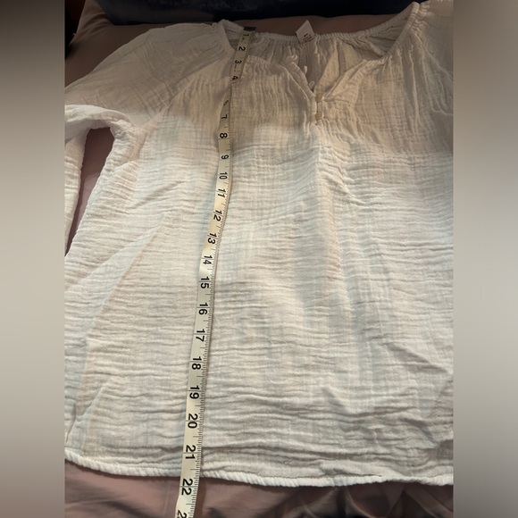 Old Navy White Gauze Cotton Blouse XS - Picture 6 of 6
